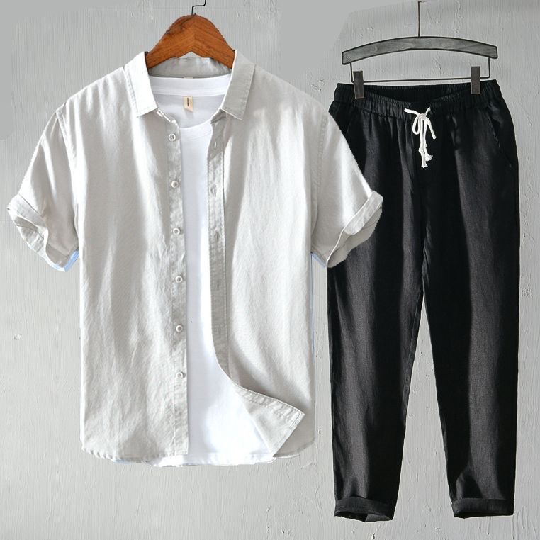 Linen Shirt Breathable - Naprawdę bardzo niska cena! Takie okazje!