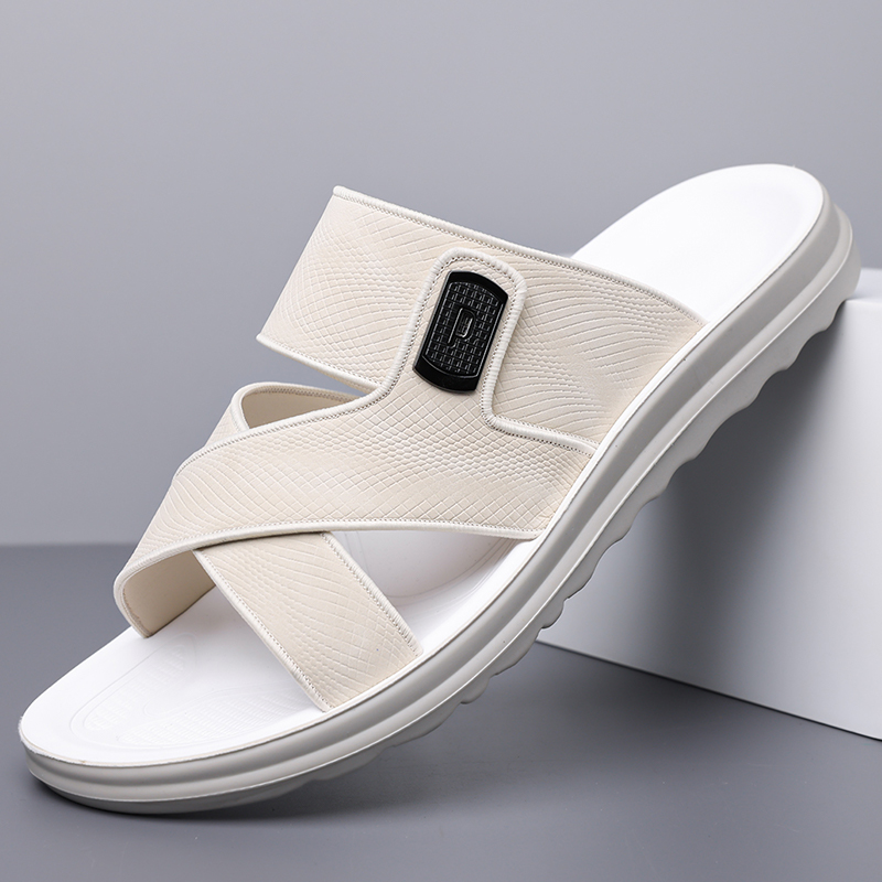 Espadrille Slip On - Męskie letnie wsuwane klapki, wygodne, oddychające