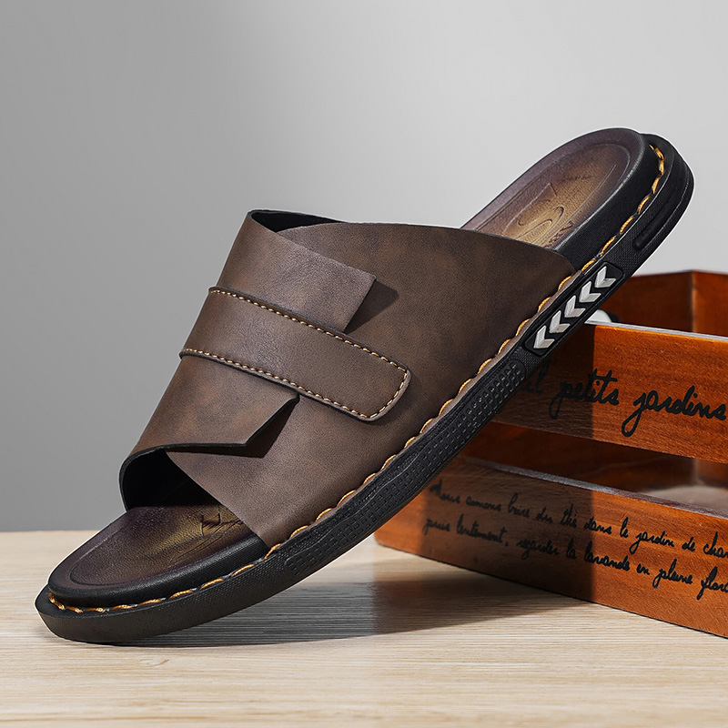 Klasyczne skórzane męskie klap – Flip Flop Leather Men recenzja i cena