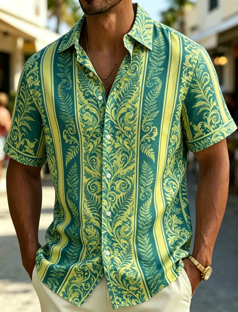 Męska koszula z krótkim rękawe – Resort Shirt Floral recenzja i cena