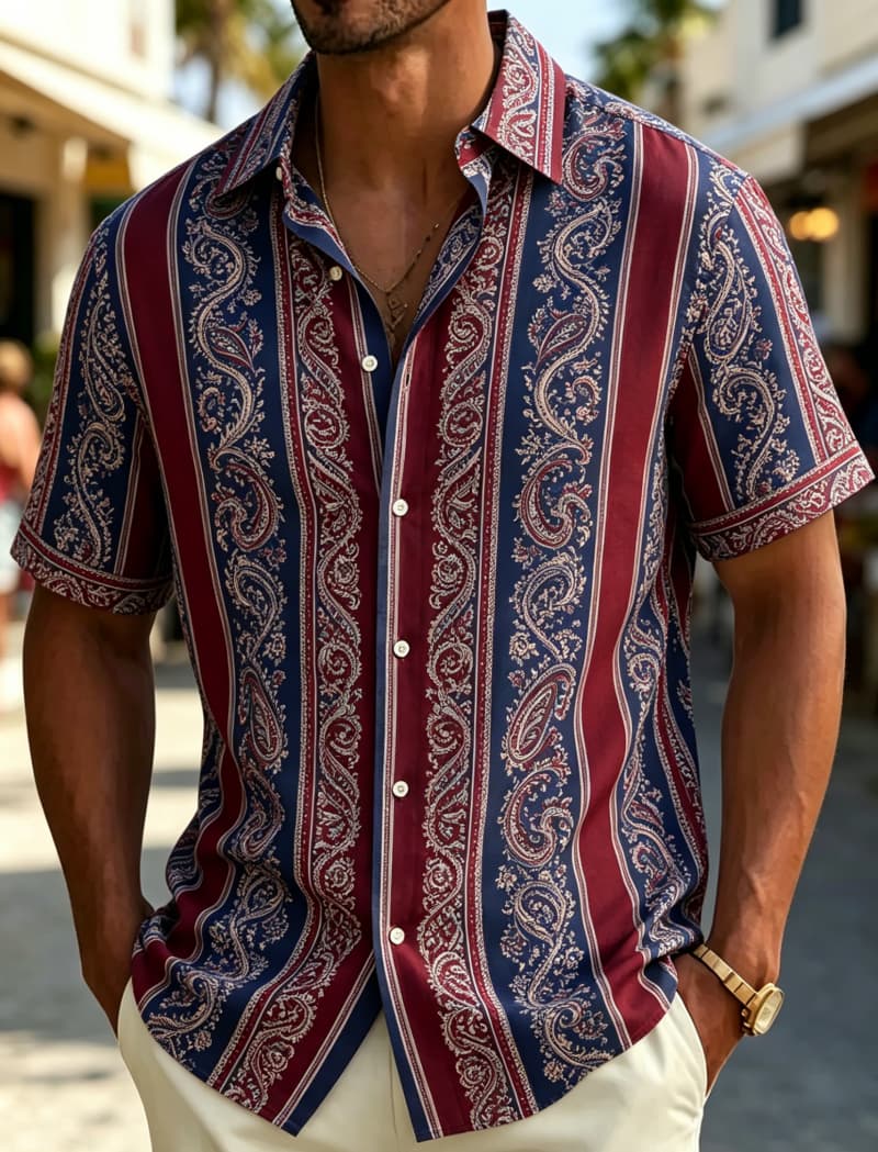 Męska koszula z krótkim rękawe – Resort Shirt Floral recenzja i cena